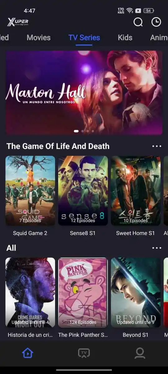 Captura de pantalla de Xuper TV 1